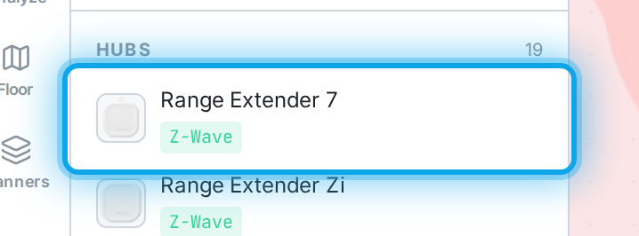 Drag a device card from the library onto the plan to place it.